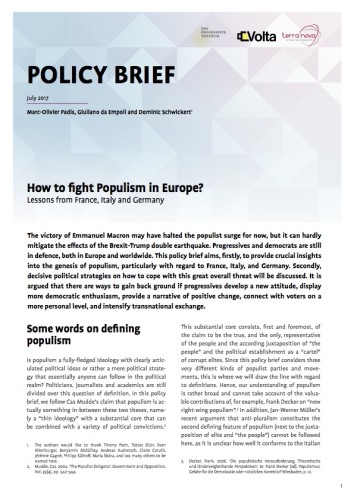 Come combattere il populismo in Europa