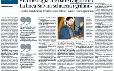 “E’ l’ideologia che batte l’algoritmo. La linea Salvini schiaccia i grillini”. L’intervista di Giuliano da Empoli per il Corriere della Sera