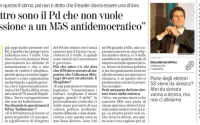 “Quei quattro sono il Pd che non vuole la sottomissione a un M5S antidemocratico”. Intervista di Giuliano da Empoli per La Stampa